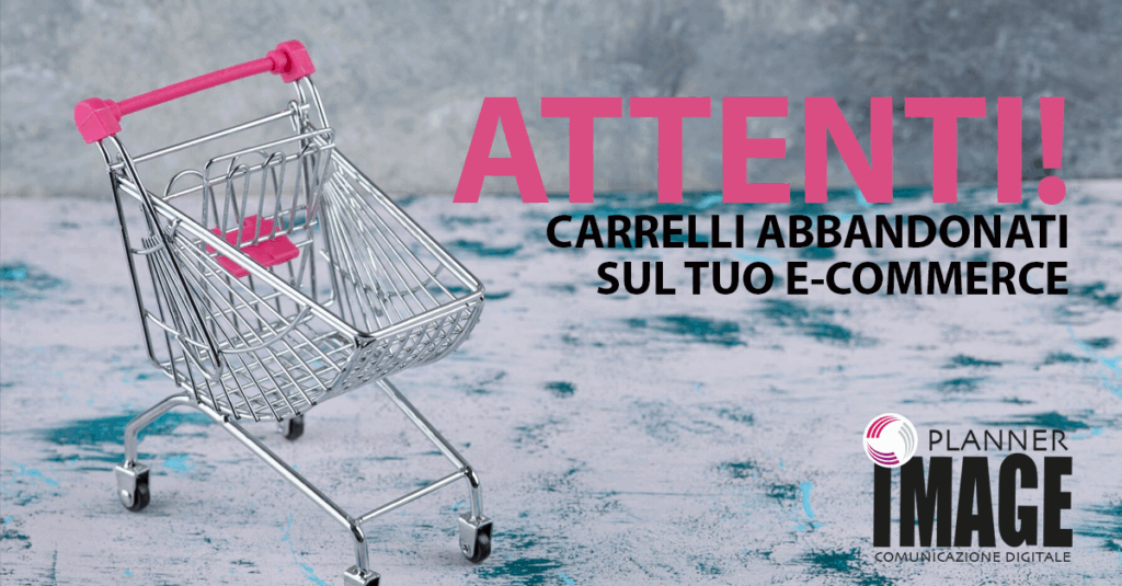 carrelli abbandonati sull'e-commerce